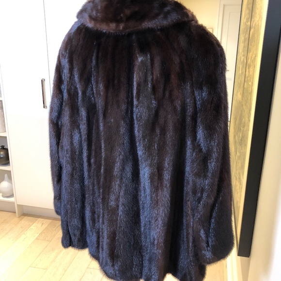 Women's Mink Jacket, Brown Mink - Picture 6 of 7